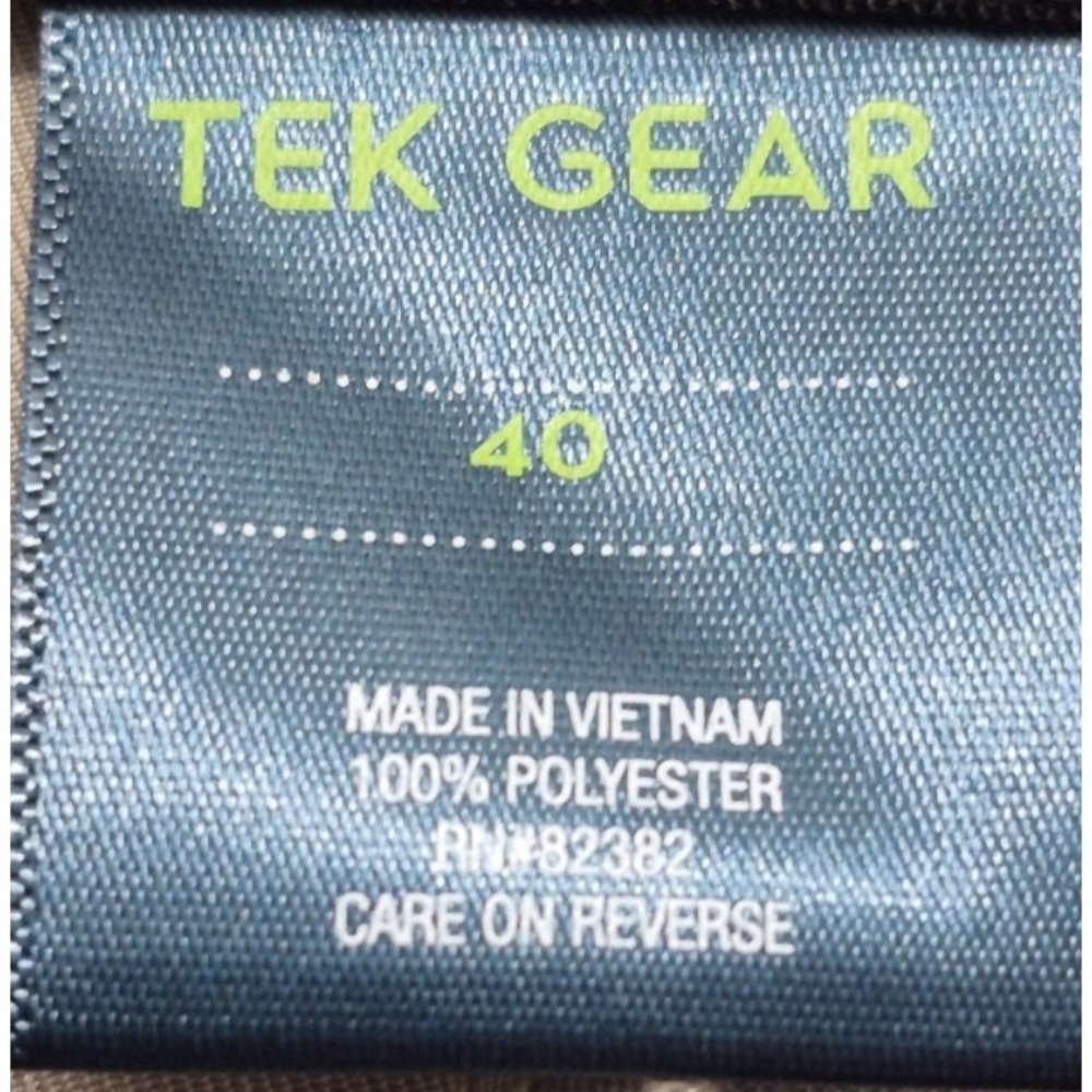 NWK Tek Gear men's‎ khaki chino shorts flat front sz. 40 outdoor hiking pockets - Picture 8 of 13